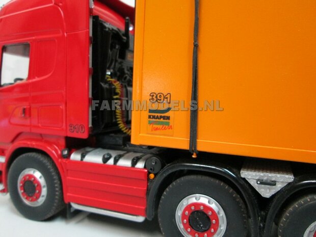 Trailer (Walking Floor) Bouwpakket Basis, lang en kort, gestuurd en niet gestuurd opties 1:32