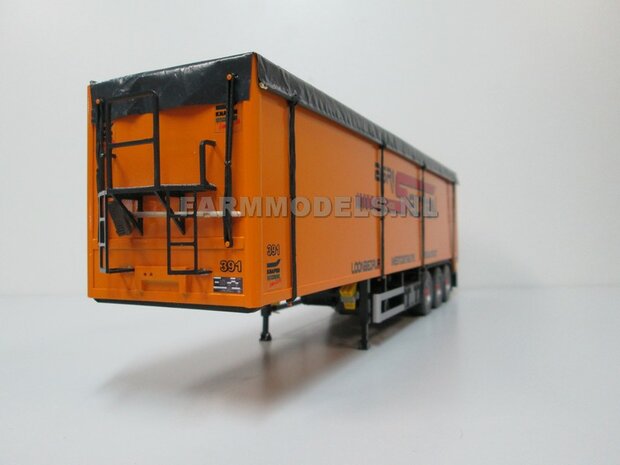 Trailer (Walking Floor) Bouwpakket Basis, lang en kort, gestuurd en niet gestuurd opties 1:32