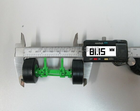 2x Super Single Banden, &Oslash; 35.5 x 15.6 mm banden + 2x velgen + 2x wielnaaf (op ROS assen vanaf 79.9 mm breed), 1:32 