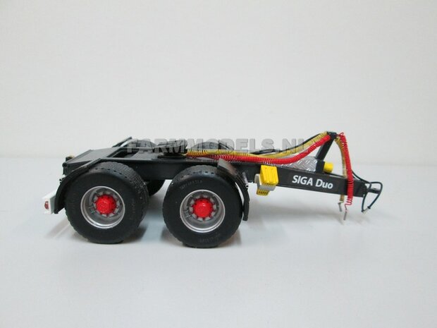 Siga Nova Duo, tandem as Dolly t.b.v. trailers en mesttanks Bouwpakket Basis 1:32 (HTD)              