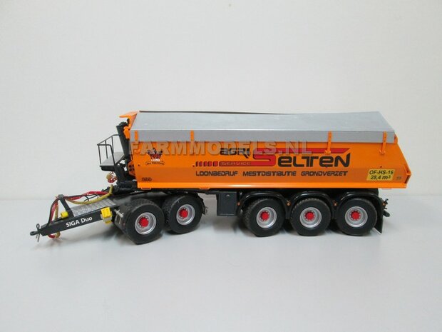 Siga Nova Duo, tandem as Dolly t.b.v. trailers en mesttanks Bouwpakket Basis 1:32 (HTD)              