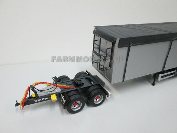 Siga Nova Duo, tandem as Dolly t.b.v. trailers en mesttanks Bouwpakket Basis 1:32 (HTD)              