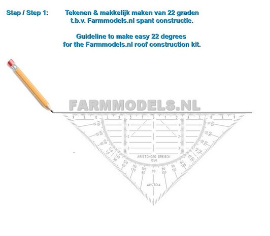 Spant constructie verbinding-stukken 1 spant compleet t.b.v. (bewaar-) loods / stal, bouwkit 1:32  