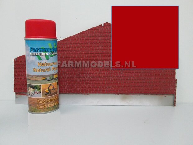 Rood/ Steen Rood lichter  SPUITBUS Natuurtintserie 400ml - Farmmodels Extra Mat