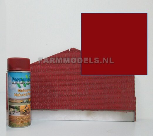 Steen Donker Rood SPUITBUS Natuurtintserie 400ml - Farmmodels Extra Mat