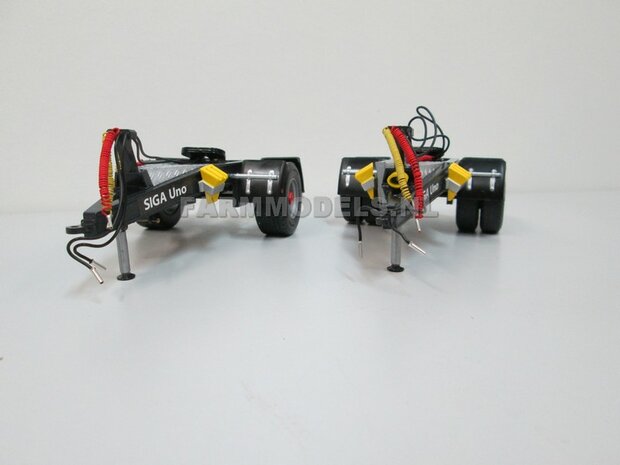 Siga Nova Uno, enkel as Dolly t.b.v. trailers en mesttanks Bouwpakket Basis 1:32 (HTD)    