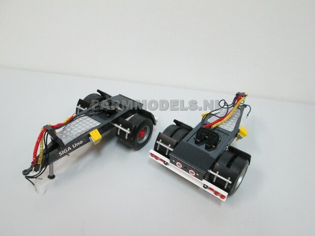 Siga Nova Uno, enkel as Dolly t.b.v. trailers en mesttanks Bouwpakket Basis 1:32 (HTD)    