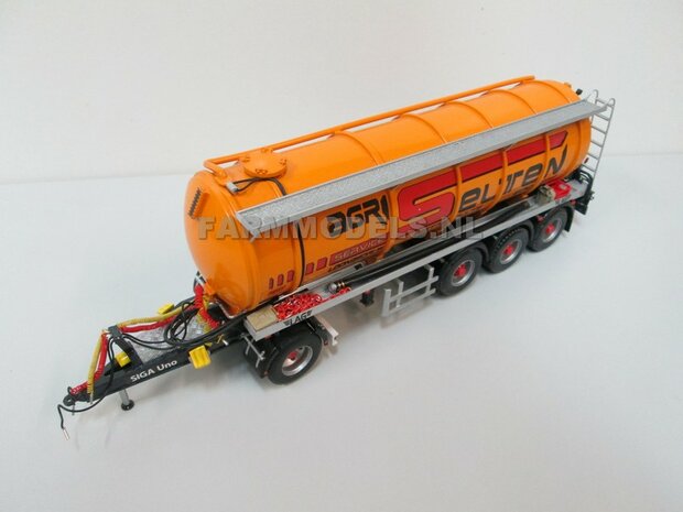 Siga Nova Uno, enkel as Dolly t.b.v. trailers en mesttanks Bouwpakket Basis 1:32 (HTD)    