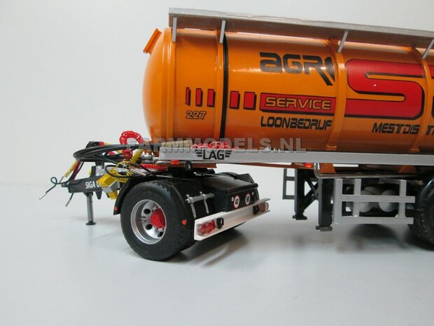 Siga Nova Uno, enkel as Dolly t.b.v. trailers en mesttanks Bouwpakket Basis 1:32 (HTD)    