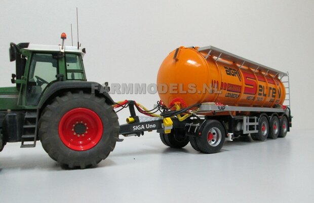 Siga Nova Uno, enkel as Dolly t.b.v. trailers en mesttanks Bouwpakket Basis 1:32 (HTD)    