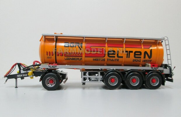 Siga Nova Uno, enkel as Dolly t.b.v. trailers en mesttanks Bouwpakket Basis 1:32 (HTD)    