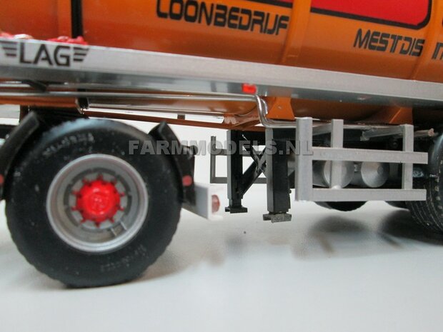 Siga Nova Uno, enkel as Dolly t.b.v. trailers en mesttanks Bouwpakket Basis 1:32 (HTD)    