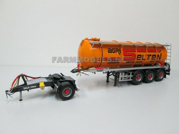 Siga Nova Uno, enkel as Dolly t.b.v. trailers en mesttanks Bouwpakket Basis 1:32 (HTD)    