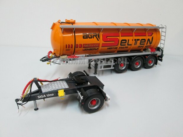 Siga Nova Uno, enkel as Dolly t.b.v. trailers en mesttanks Bouwpakket Basis 1:32 (HTD)    