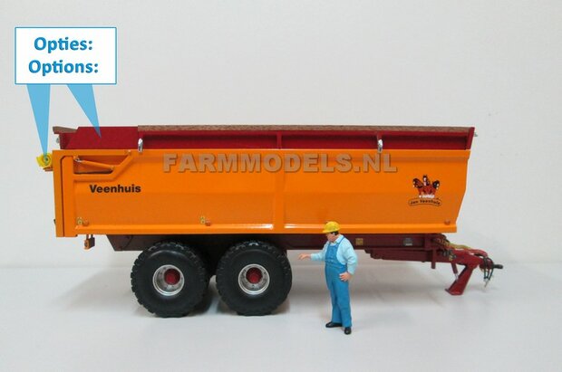 Jan Veenhuis Tandem as Landbouw Kipper JVLK 19000 Bouwpakket 1:32 (HTD)  SUPERSALE             