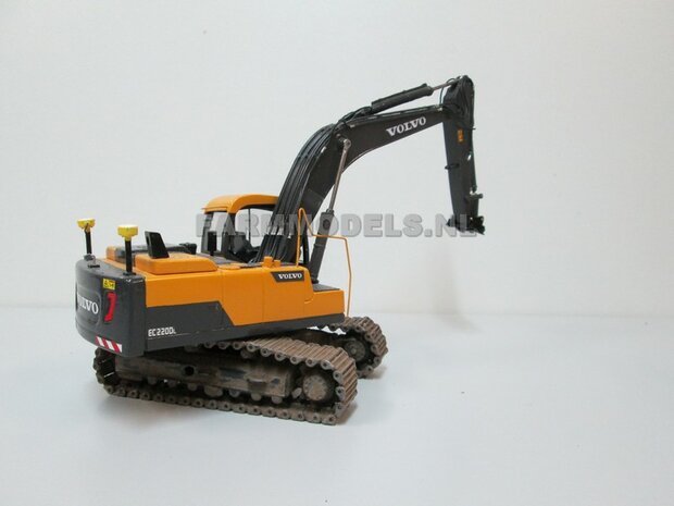 Volvo Shovel L70G, Volvo mobiele kraan EW140 &amp; Volvo rupskraan EC220 1:32 