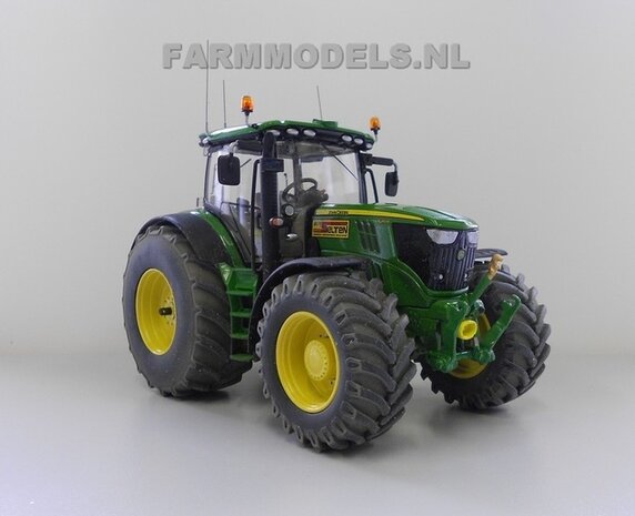 328. John Deere 6210R met Krone dubbeldoel wagen Agri Service Selten