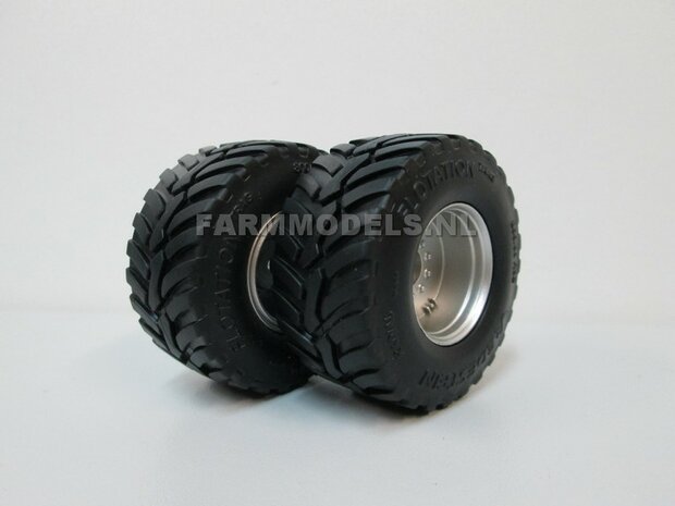 Vredestein Flotation Trac 800/60 R32, &Oslash; 54.5 x 27 mm banden + velgen (op ROS assen 93- 97 mm breed)  SUPERSALE