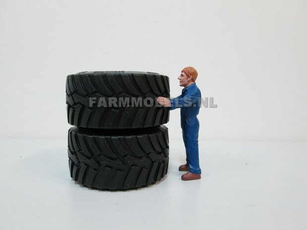 Vredestein Flotation Trac 800/60 R32, &Oslash; 54.5 x 27 mm banden + velgen (op ROS assen 93- 97 mm breed)  SUPERSALE