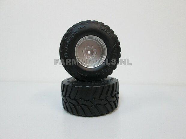 Vredestein Flotation Trac 800/60 R32, &Oslash; 54.5 x 27 mm banden + velgen (op ROS assen 93- 97 mm breed)  SUPERSALE