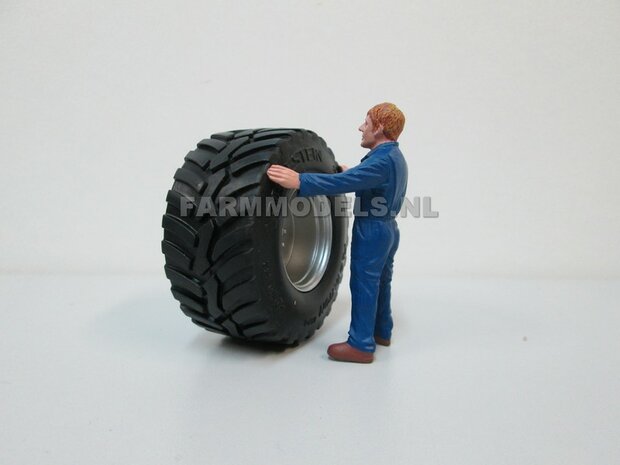 Vredestein Flotation Trac 800/60 R32, &Oslash; 54.5 x 27 mm banden + velgen (op ROS assen 93- 97 mm breed)  SUPERSALE