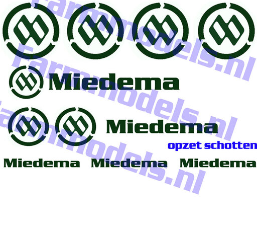 PCD-MIE-002005 Miedema verzamelset groen op transparant