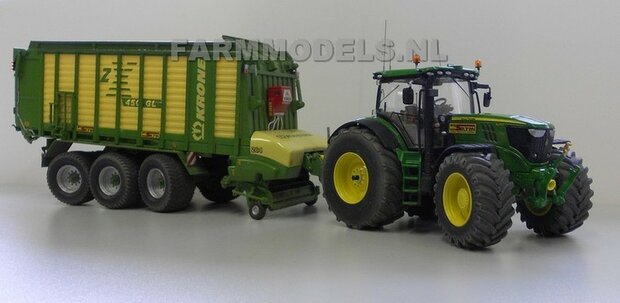 640. Krone ZX 450 Dubbeldoel wagen op Michelin 710/50 R30.5 banden