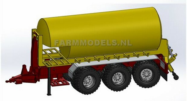 Carrier Mesttank + hefinrichting bouwpakket t.b.v. (Jan Veenhuis) Haakarm carrier, bouwpakket basis 1:32                     