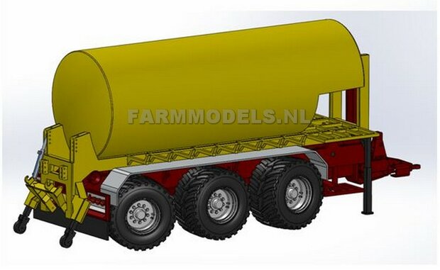 Carrier Mesttank + hefinrichting bouwpakket t.b.v. (Jan Veenhuis) Haakarm carrier, bouwpakket basis 1:32                     