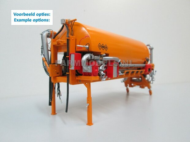 BOUWKIT: 3-asser Carrier Mesttank + hefinrichting t.b.v. (VMR Veenhuis) Haakarm carrier basis 1:32             