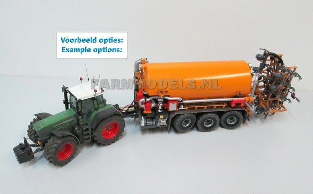 Carrier Mesttank + hefinrichting BOUWPAKKET t.b.v. (VMR Veenhuis) Haakarm carrier, bouwpakket basis 1:32 (HTD)                       