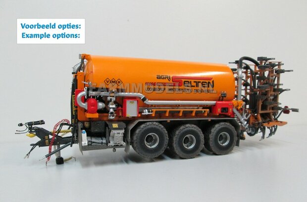 Carrier Mesttank + hefinrichting BOUWPAKKET t.b.v. (VMR Veenhuis) Haakarm carrier, bouwpakket basis 1:32 (HTD)                       