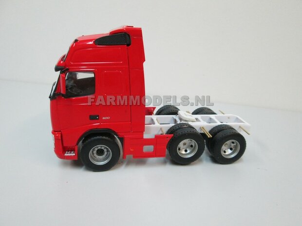 Universeel Vrachtwagen Chassis 6x4 met lift as, BOUWKIT Basis 1:32 (HTD)