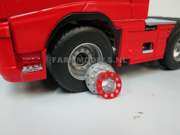 Universeel Vrachtwagen Chassis 6x4 met lift as, BOUWKIT Basis 1:32 (HTD)