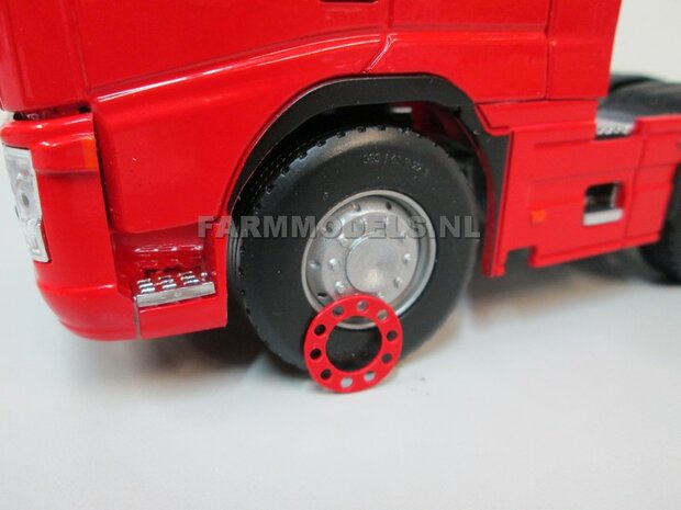 Universeel Vrachtwagen Chassis 6x4 met lift as, BOUWKIT Basis 1:32 (HTD)