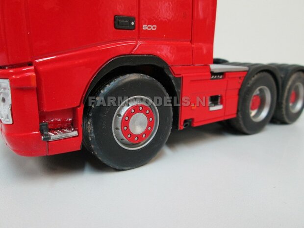 Universeel Vrachtwagen Chassis 6x4 met lift as, BOUWKIT Basis 1:32 (HTD)