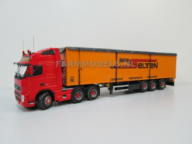 Universeel Vrachtwagen Chassis 6x4 met lift as, BOUWKIT Basis 1:32 (HTD)