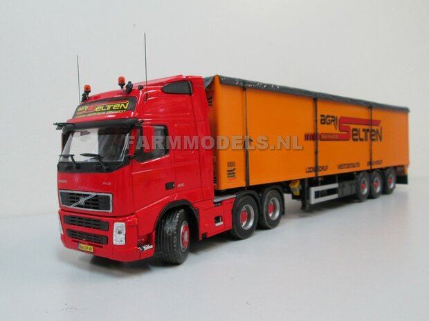 Universeel Vrachtwagen Chassis 6x4 met lift as, BOUWKIT Basis 1:32 (HTD)