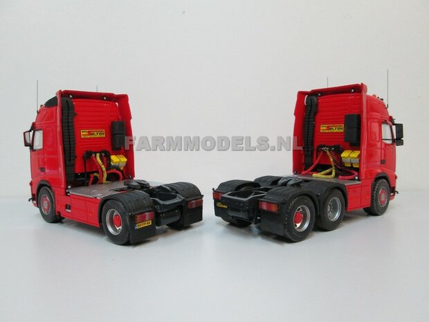 Universeel Vrachtwagen Chassis 6x4 met lift as, BOUWKIT Basis 1:32 (HTD)