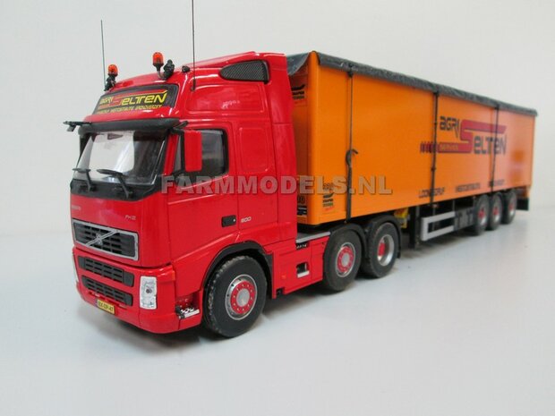 2x Truck achteras Spatborden set + &Oslash; 1.5 mm messing montage as, zwart, 1:32