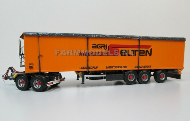 2x Brede Half Ronde Spatborden set t.b.v. Dubbellucht (Truck/Trailer) banden + &Oslash; 1.6 mm aluminium pijp, Resin  1:32              