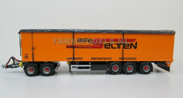 2x Brede Half Ronde Spatborden set t.b.v. Dubbellucht (Truck/Trailer) banden + &Oslash; 1.6 mm aluminium pijp, Resin  1:32              