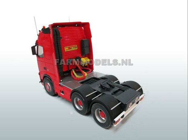 2x Brede Half Ronde Spatborden set t.b.v. Dubbellucht (Truck/Trailer) banden + &Oslash; 1.6 mm aluminium pijp, Resin  1:32              