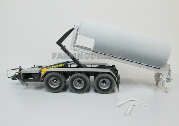 Carrier Mesttank + hefinrichting bouwpakket t.b.v. (Jan Veenhuis) Haakarm carrier, bouwpakket basis 1:32                     