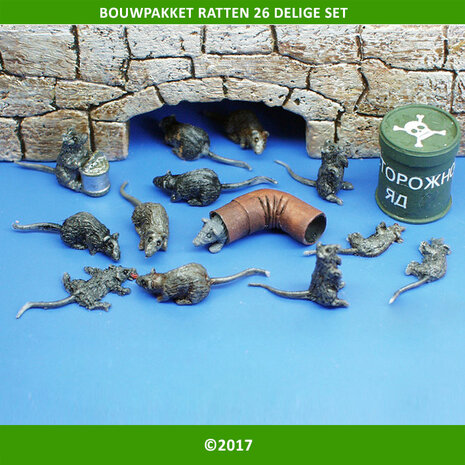 Ratten 26 delige set bouwpakket (PLM171)