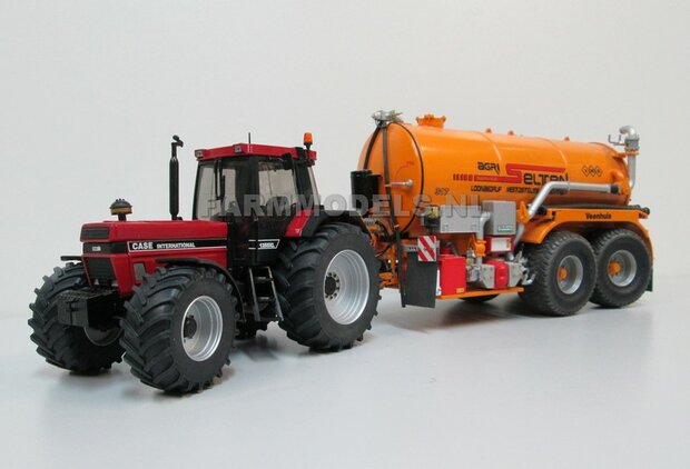 Aluminium Achteras velgen + bredere banden, geschikt voor de SCHUCO Case &amp; IH 1255 / 1455  Massieve Aluminium velgen 1:32                  