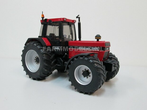 Aluminium Achteras velgen + bredere banden, geschikt voor de SCHUCO Case &amp; IH 1255 / 1455  Massieve Aluminium velgen 1:32                  