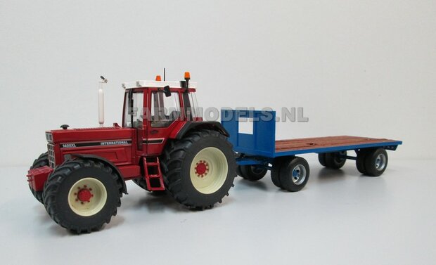 Aluminium Achteras velgen + bredere banden, geschikt voor de SCHUCO Case &amp; IH 1255 / 1455  Massieve Aluminium velgen 1:32                  