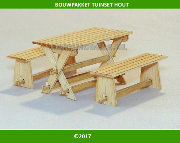 Tuinset hout bouwpakket (PLM414)   