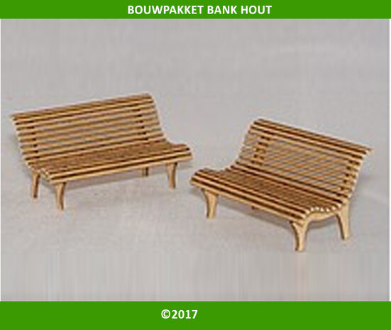 Bank hout bouwkit (PL402)